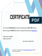 Estefany Benitez-speed Certificate Goodtyping