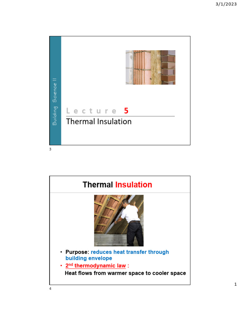 Thermal Mass Building Techniques Reference: Thermal Insulation Principles And Techniques Pdf