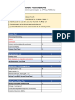 Pricing Template Growers Pricing