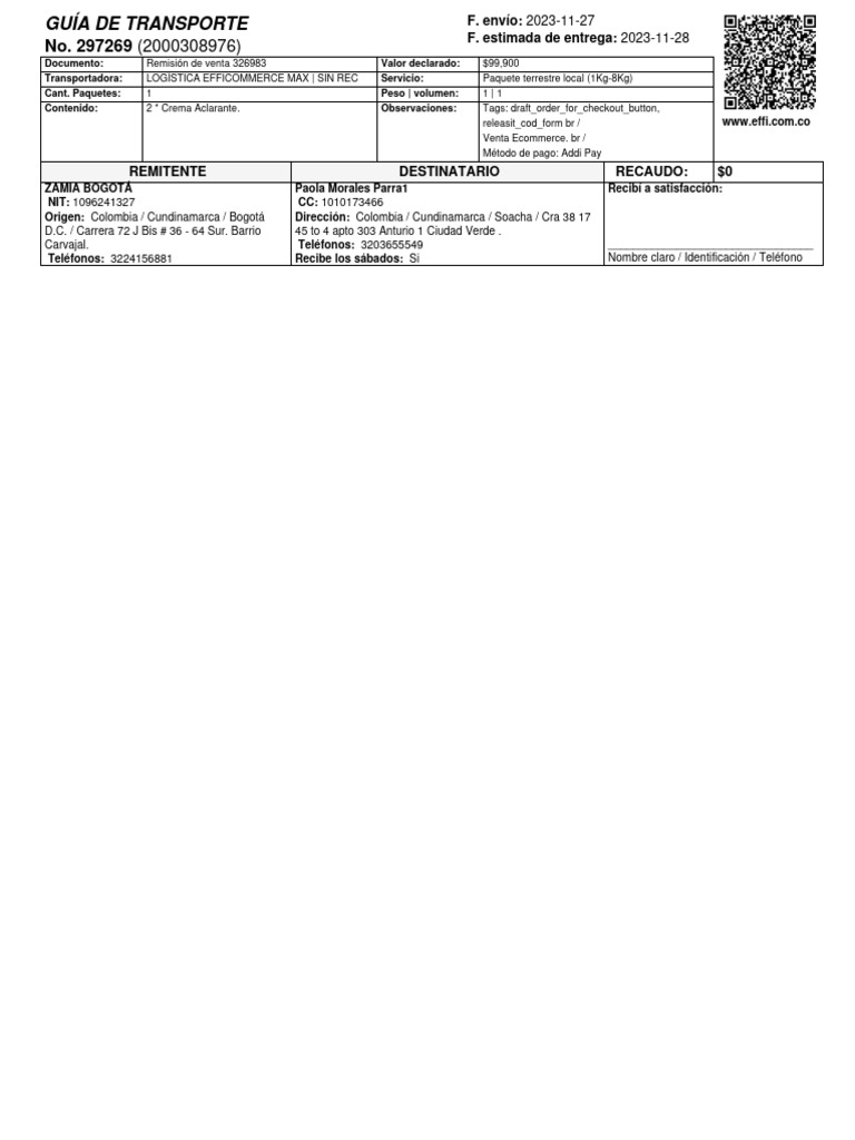 Guia de transporte zamia naturaleza latina 297269 pdf