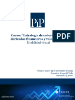 Curso: "Estrategia de Coberturas Con Derivados Financieros y Valorización"