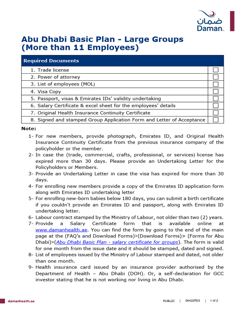 Daman Salary Certificate Requirements | PDF | Travel Visa | Insurance