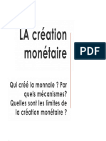 6 Chap 04 La Création Monétaire