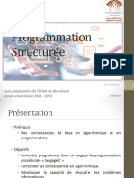 Programmation Structurée - Chapitre 1