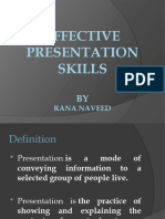 Effective Presentation Skills Lecture Review
