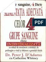 Alimentatia Celor 4 Grupe Sanguine