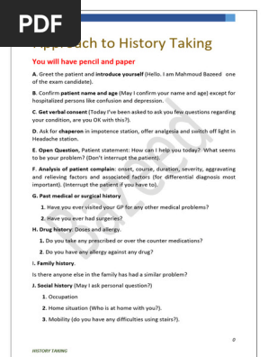 history taking