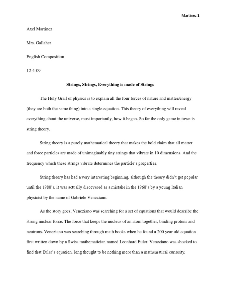 String theory equation pdf image