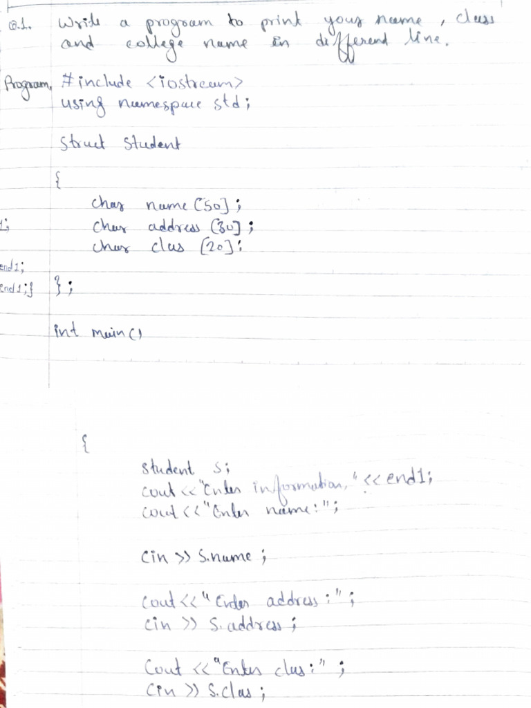 Assignment 1 C++ ... | PDF