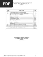 Item No. Detail of Item Pages: Minutes of 316 Meeting of Registration Board Held On 15, 16, 17 & 18 MARCH, 2022