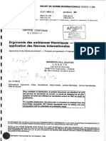 ISO 11399 - Ergonomie des ambiances thermiques - Principes et application des Normes internationnales