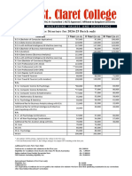 2024-25 Batch UG and PG Fee Structure