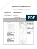 Lampiran 3. LK 2b Contoh Format Lembar Observasi Karakteristik Peserta Didik