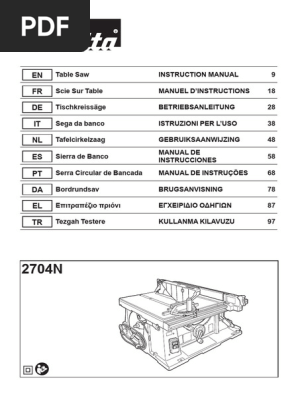 Makita 2704N user manual