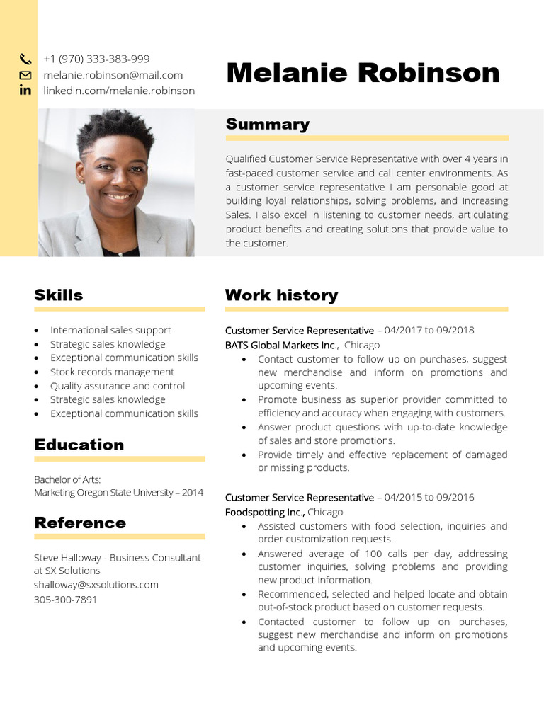 CV Template | PDF | Marketing | Business Process