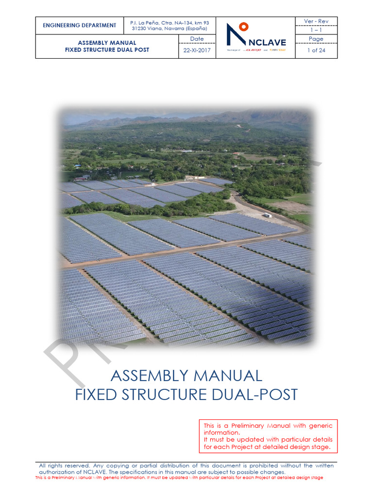 Dual Post Structure Assembly Manual | PDF | Screw | Manufactured Goods