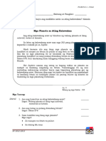 Gr. 5 Mga Planeta Sa Ating Kalawakan Oral Pretest