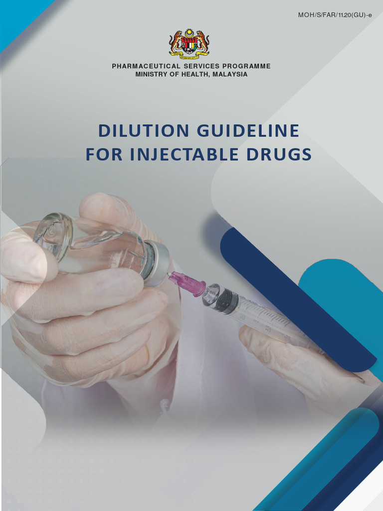 Injectable Drug Dilution Guidelines | PDF | Pharmacist | Intravenous ...