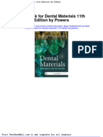 Full Test Bank For Dental Materials 11Th Edition by Powers PDF Docx Full Chapter Chapter