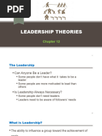 Chapter 12 - Leadership Theories