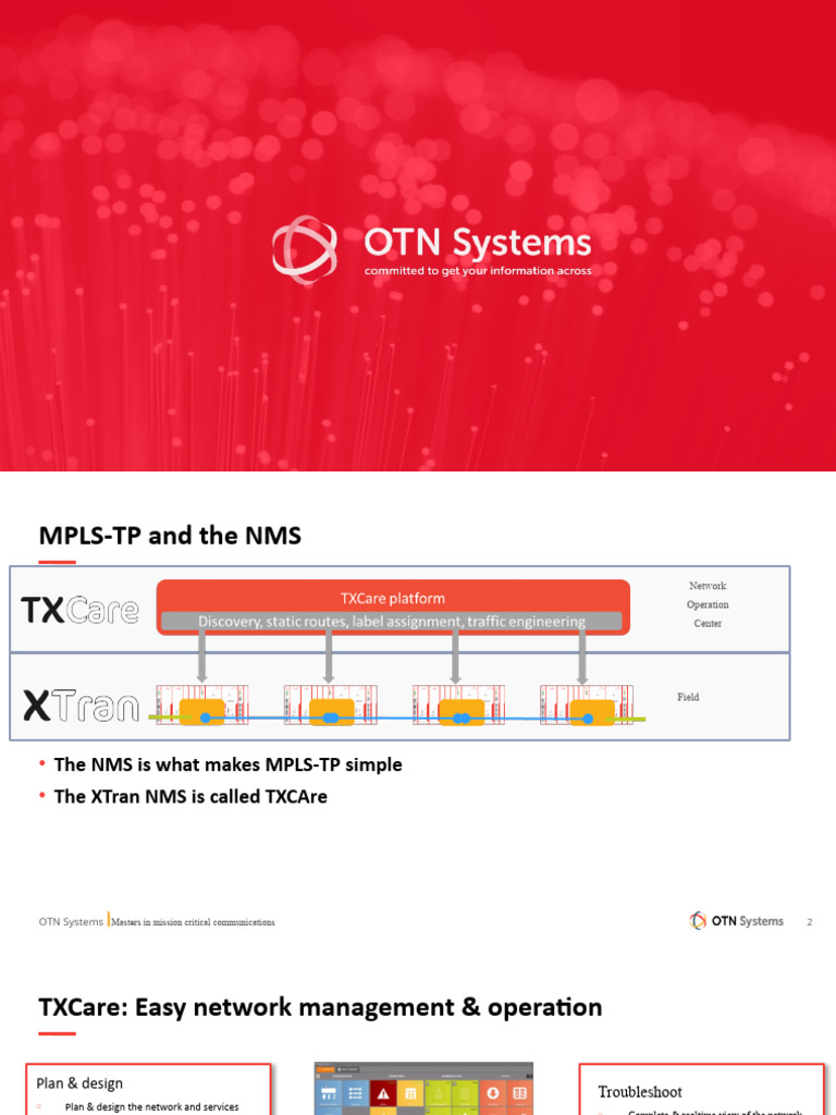 TXCare Network Management Overview | PDF | Computer Network | Network ...