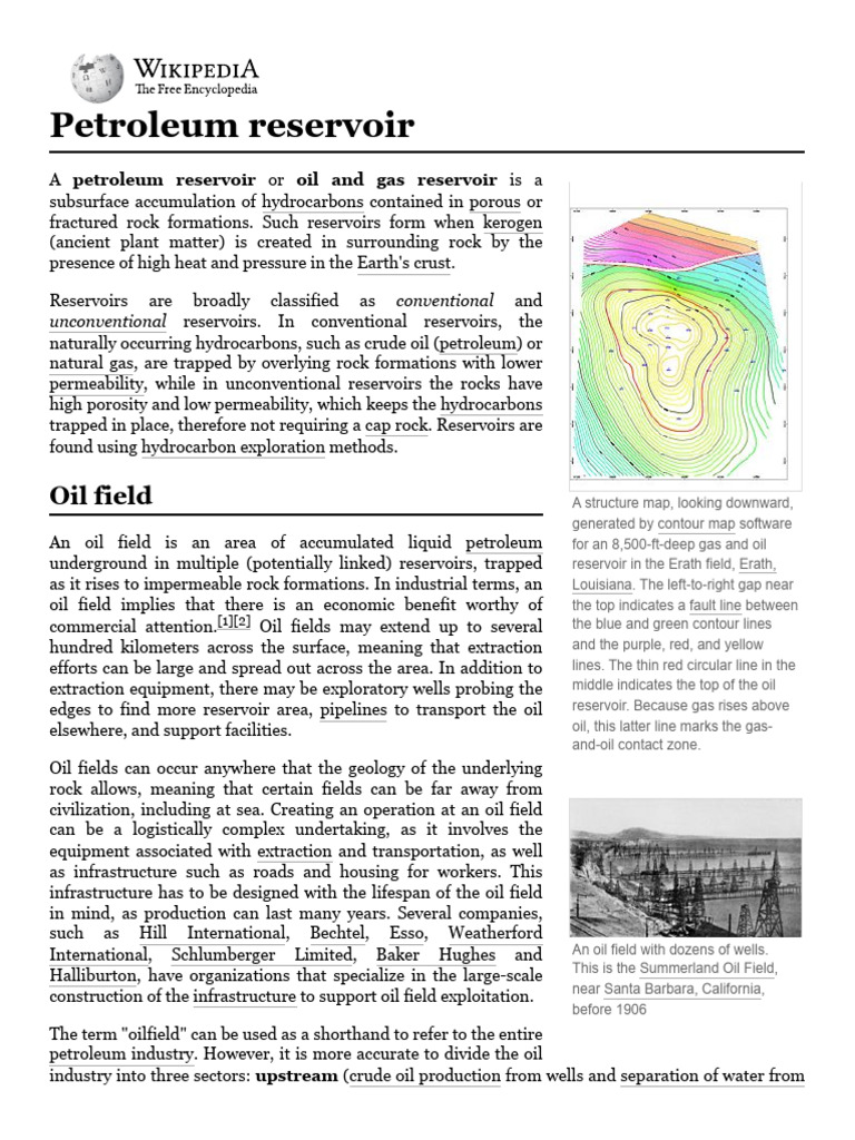 Petroleum Reservoir Pdf