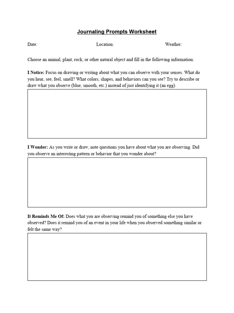 Journal Prompts | PDF