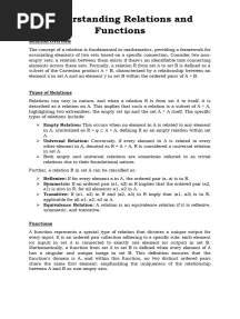 Chapter 1 Mathematics - Class 12 - Formula - Sheet