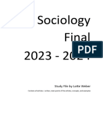 Sociologie Finals