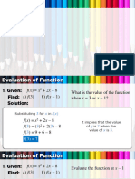 Evaluation of Functions