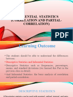 Inferential Statistics (Inferential Statistics (Correlation AND PARTIAL-Correlation)