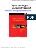 Full Test Bank For Small Business Management Launching and Growing Entrepreneurial Ventures 16Th Edition PDF Docx Full Chapter Chapter