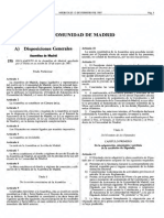 L. Comunidad de Madrid: A) Disposiciones Generales