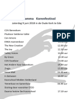 Korenfestival-2018 Programma