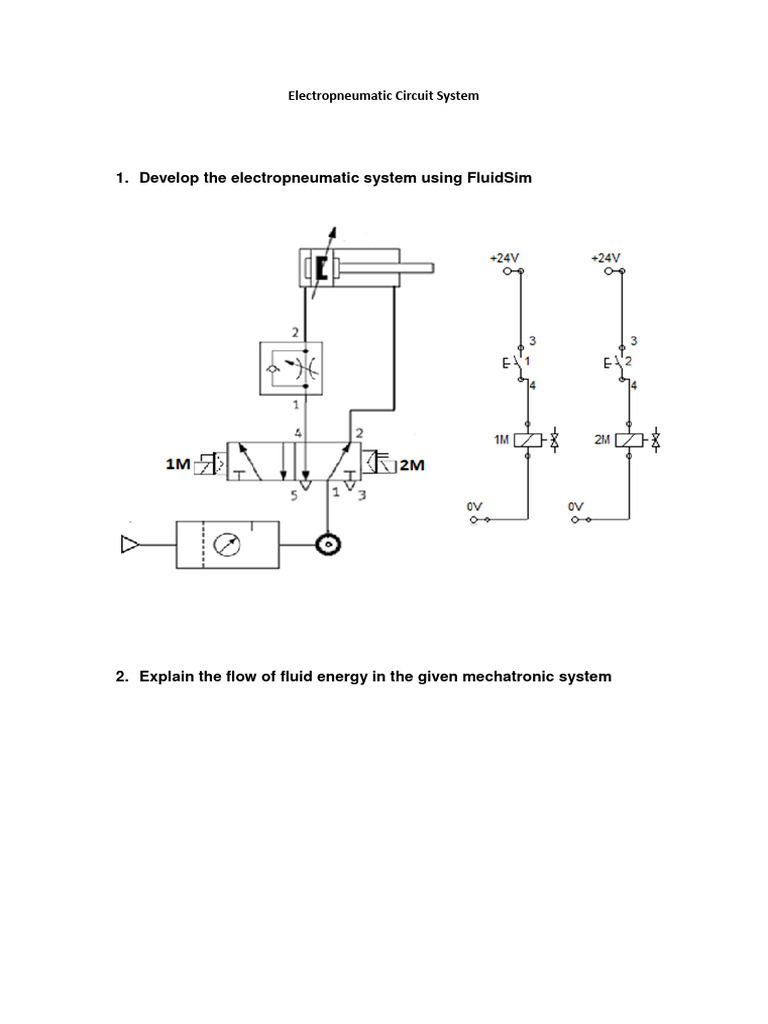 Week 2 - Electropneumatic Circuit System | PDF