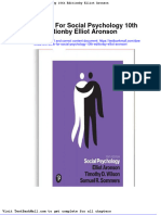 Download Full Test Bank For Social Psychology 10Th Editionby Elliot Aronson pdf docx full chapter chapter
