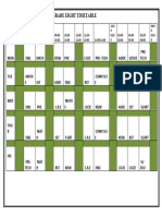 GRD 8 Teacher's Timetable