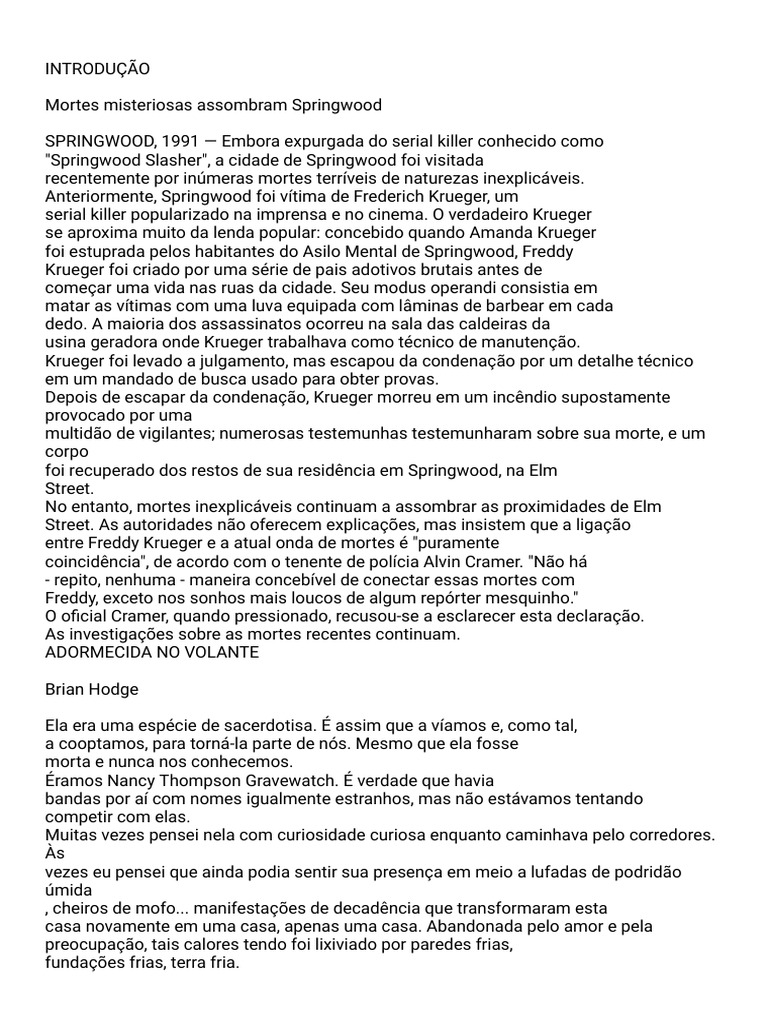 The Nightmares on Elm Street Freddy Krueger's Seven Sweetest Dreams