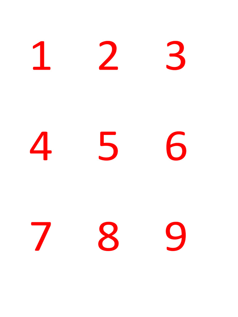 Numbers For Boards (Posters) | PDF