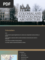 Colonial and Post Colonial