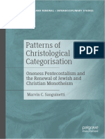Patterns of Christological Categorisation: Oneness Pentecostalism and The Renewal of Jewish and Christian Monotheism