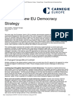 Toward A New EU Democracy Strategy - Carnegie Europe - Carnegie Endowment For International Peace