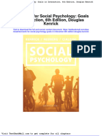Full Test Bank For Social Psychology Goals in Interaction 6Th Edition Douglas Kenrick PDF Docx Full Chapter Chapter