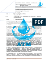 INFORME #004 Solicitud de Adecuacion Documentaria UGM