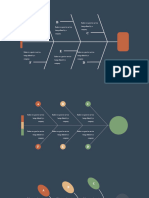 Fishbone Diagram Presentation Template Dark