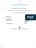 Resultado de Recarga Movistar Prepago: Banco de Venezuela, S.A. Banco Universal © RIF G-20009997-6
