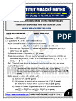 Composition de Maths Regional 1ere Semestre TS2