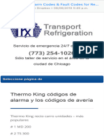 Thermo King Alarm Codes & Fault Codes For Refrigeration Repair