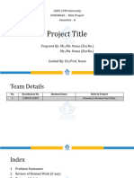 Mini Project Presentation Format