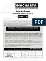 Dronacharya 2024 Sample Paper Class Xi p1 i.q